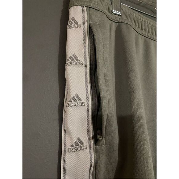 Adidas Women's Tiro 19 Training Pants White Gray Slim Fit Zip Ankle Size XL - Picture 5 of 9
